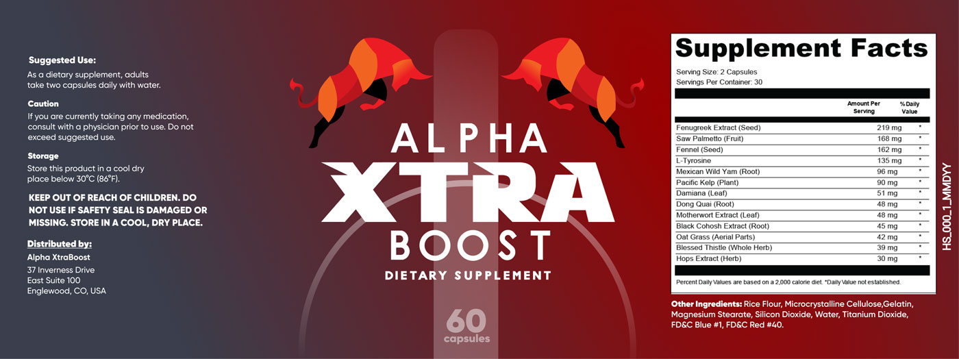 Alpha Xtra Boost sexual health supplement Facts